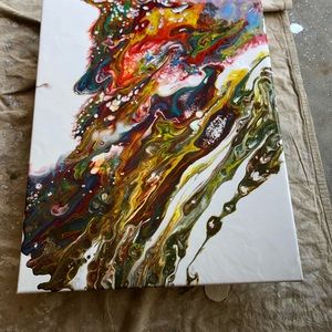 Acrylic pour painting